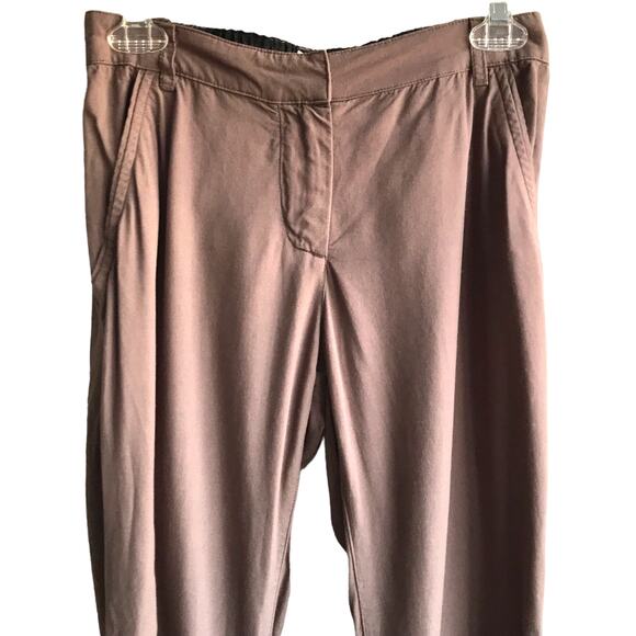 Bridge & Burn Market Straight Leg Pants Size S Taupe Tencel Linen Workwear - Picture 3 of 12